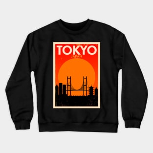 Tokyo Poster Design Crewneck Sweatshirt